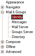 Prfrences Mail Identity
